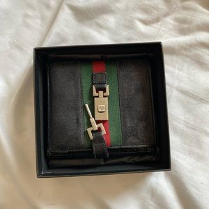 Gucci monogram web wallet